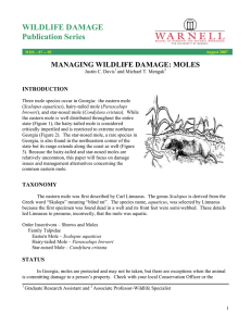 WILDLIFE DAMAGE Publication Series