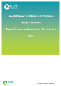 Scottish Survey of Literacy and Numeracy Support Materials