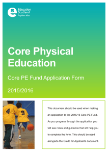 Core Physical Education CORE