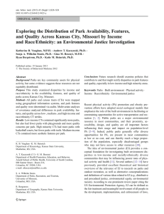 Exploring the Distribution of Park Availability, Features,