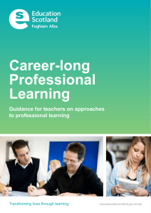 Career-long Professional Learning Guidance for teachers on approaches