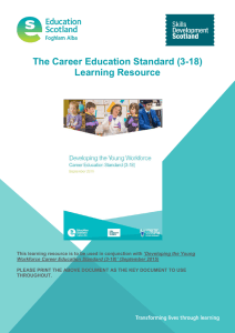 The Career Education Standard (3-18) Learning Resource ith