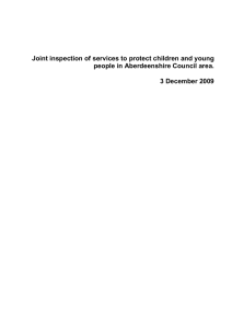 Joint inspection of services to protect children and young