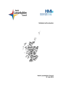 Validated self-evaluation North Lanarkshire Council 27 July 2010
