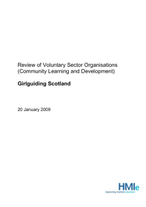 Review of Voluntary Sector Organisations (Community Learning and Development) Girlguiding Scotland