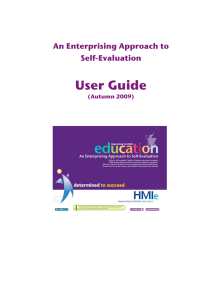 User Guide An Enterprising Approach to Self-Evaluation