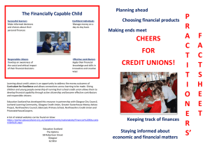 P Planning ahead The Financially Capable Child Choosing financial products