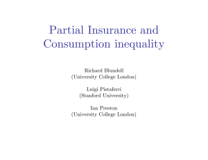 Partial Insurance and Consumption inequality