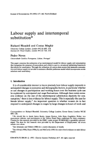 Labour  supply  and  intertemporal substitution*