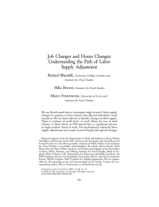 Job Changes and Hours Changes: Understanding the Path of Labor Supply Adjustment