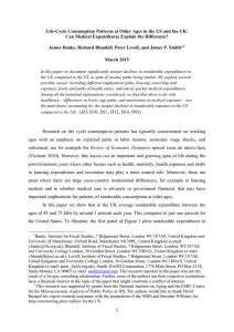 Life-Cycle Consumption Patterns at Older Ages in the US and... Can Medical Expenditures Explain the Difference?