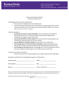 International	Sponsored	Student Information	Release	Form I	acknowledge	that	Kansas	State	University	will: