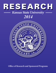 R E S E A R C H 2014 Kansas State University