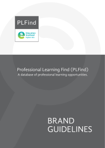 BRAND GUIDELINES Professional Learning Find (PLFind) A database of professional learning opportunities.
