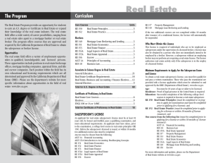 Real Estate The Program