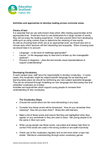 Activities and approaches to develop reading across curricular areas.