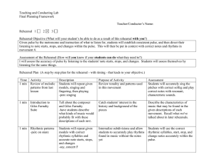Teaching and Conducting Lab Final Planning Framework  Teacher/Conductor’s