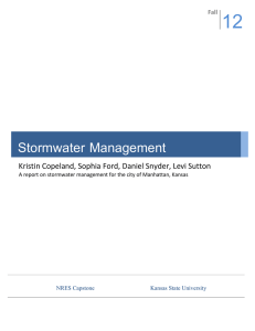 Stormwater Management 12  Kristin Copeland, Sophia Ford, Daniel Snyder, Levi Sutton