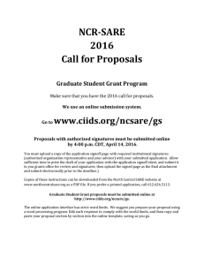 NCR-SARE 2016 Call for Proposals