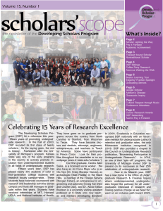 scholars ’ scope