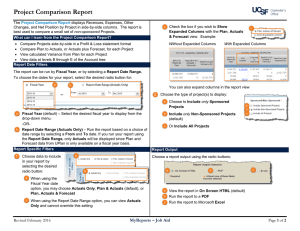 Project Comparison Report