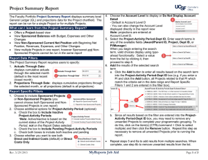 Project Summary Report