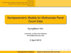 Introduction Semiparametric Models for Multivariate Panel Count data