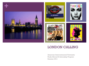 + LONDON CALLING American Intercontinental University Study Abroad &amp; Internship Program