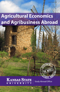 Agricultural Economics and Agribusiness Abroad f Study Abroad Of ice