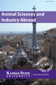 Animal Sciences and Industry Abroad f Study Abroad Of ice