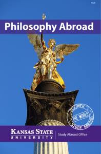 Philosophy Abroad f Study Abroad Of ice Flo B