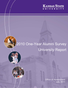 2010 One-Year Alumni Survey University Report Office of Assessment