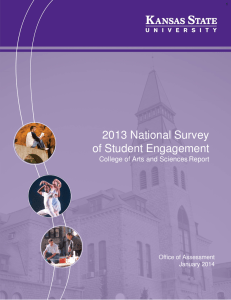 2013 National Survey of Student Engagement College of Arts and Sciences Report
