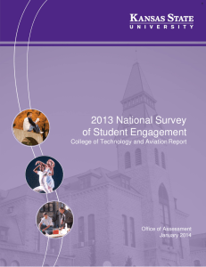 2013 National Survey of Student Engagement College of Technology and Aviation Report