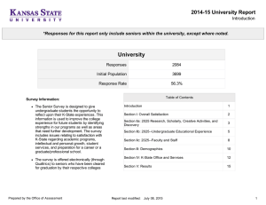 University 2014-15 University Report Introduction