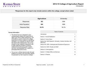 2014-15 College of Agriculture Report Agriculture University