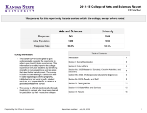 2014-15 College of Arts and Sciences Report Arts and Sciences University