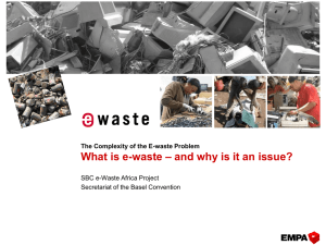 – and why is it an issue? What is e-waste