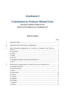 Attachment 4 Contribution by Professor Michael Geist