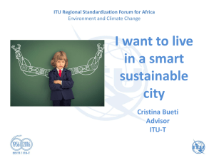 I want to live in a smart sustainable city