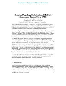 Structural Topology Optimization of Multilink Suspension System Using ATOM