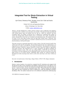 Integrated Tool for Strain Extraction in Virtual Testing Kulshrestha