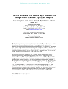 Traction Prediction of a Smooth Rigid Wheel in Soil