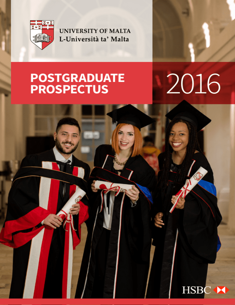 2016 POSTGRADUATE PROSPECTUS