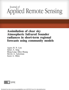 Assimilation of clear sky Atmospheric Infrared Sounder radiances in short-term regional