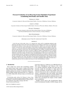 Forecast Evaluation of an Observing System Simulation Experiment