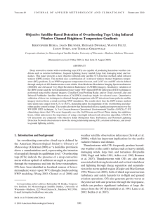 Objective Satellite-Based Detection of Overshooting Tops Using Infrared