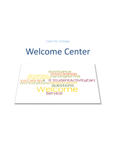 Welcome Center Cabrillo College