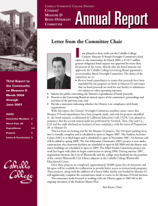 Annual Report I  Letter from the Committee Chair