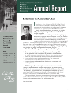 Annual Report I Letter from the Committee Chair C